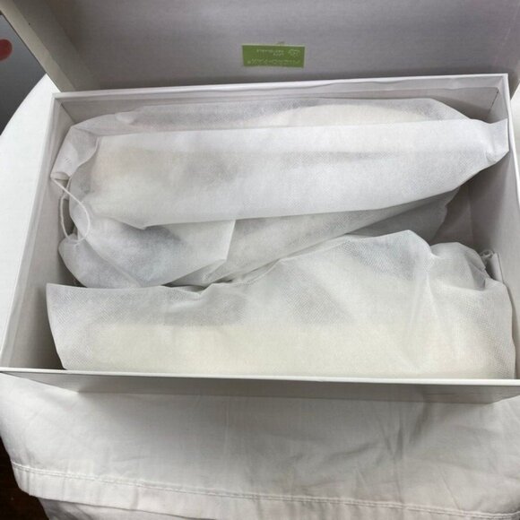 MNML Mens Gat Sneaker White Italian Leather Nubuck Size 12 - Picture 3 of 12